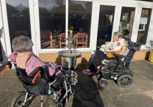 Herons Park Nursing Home Residents Participate in RSPB Big Garden Birdwatch